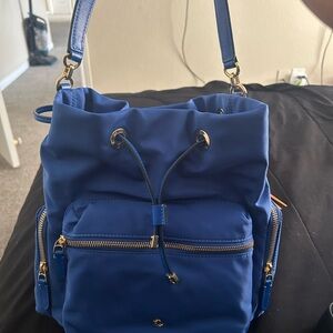 Blue Drawstring Women Bag